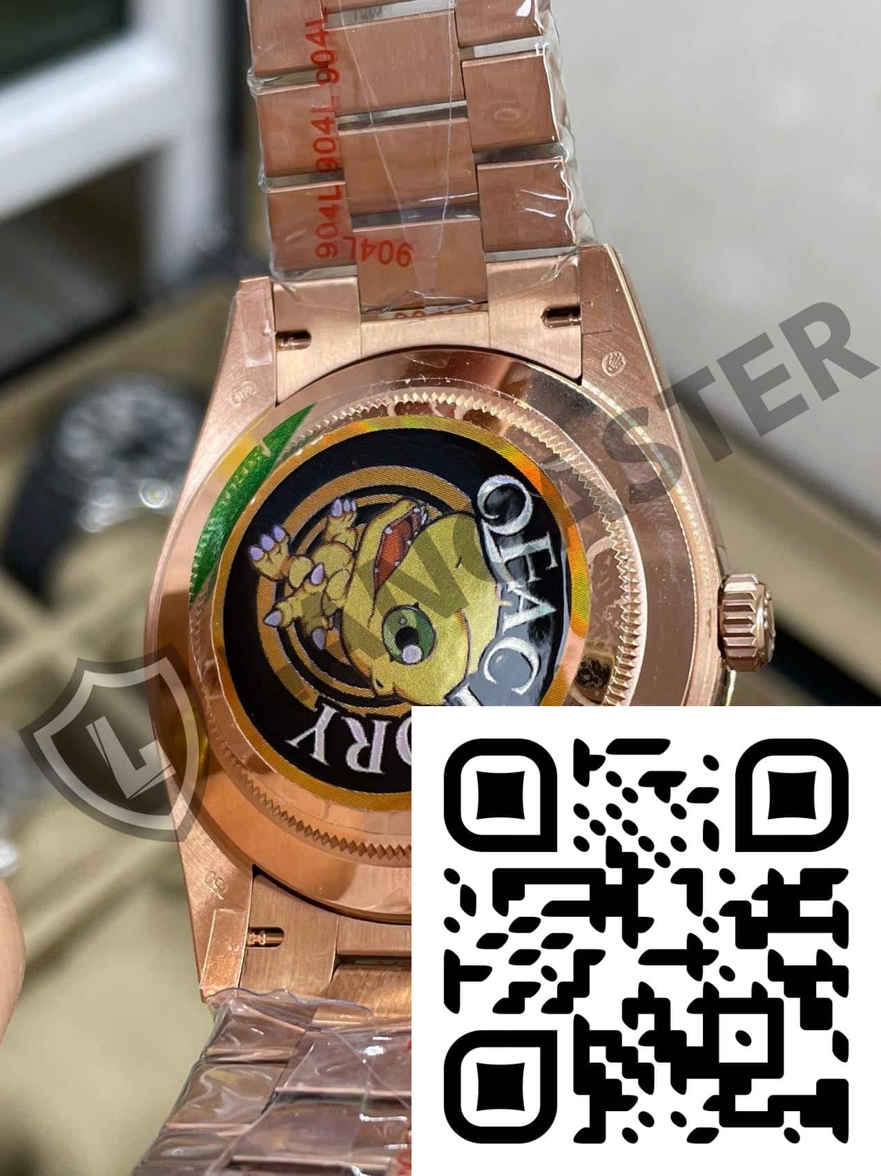 a close up of a watch