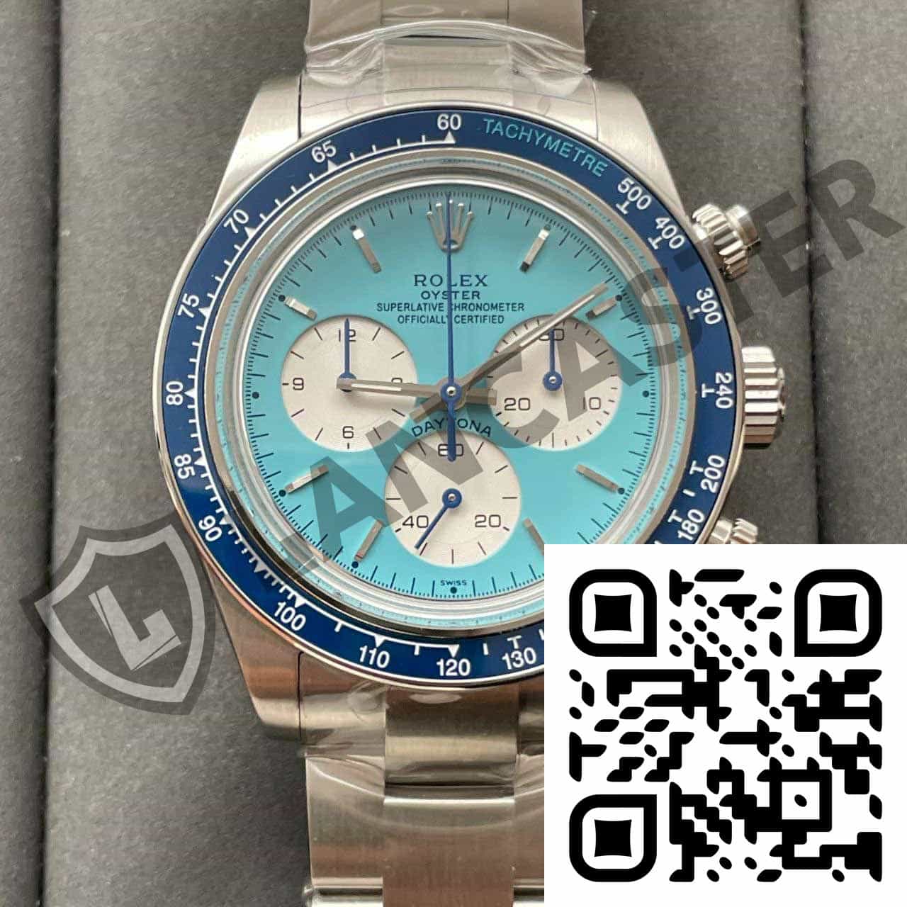 a watch with a qr code