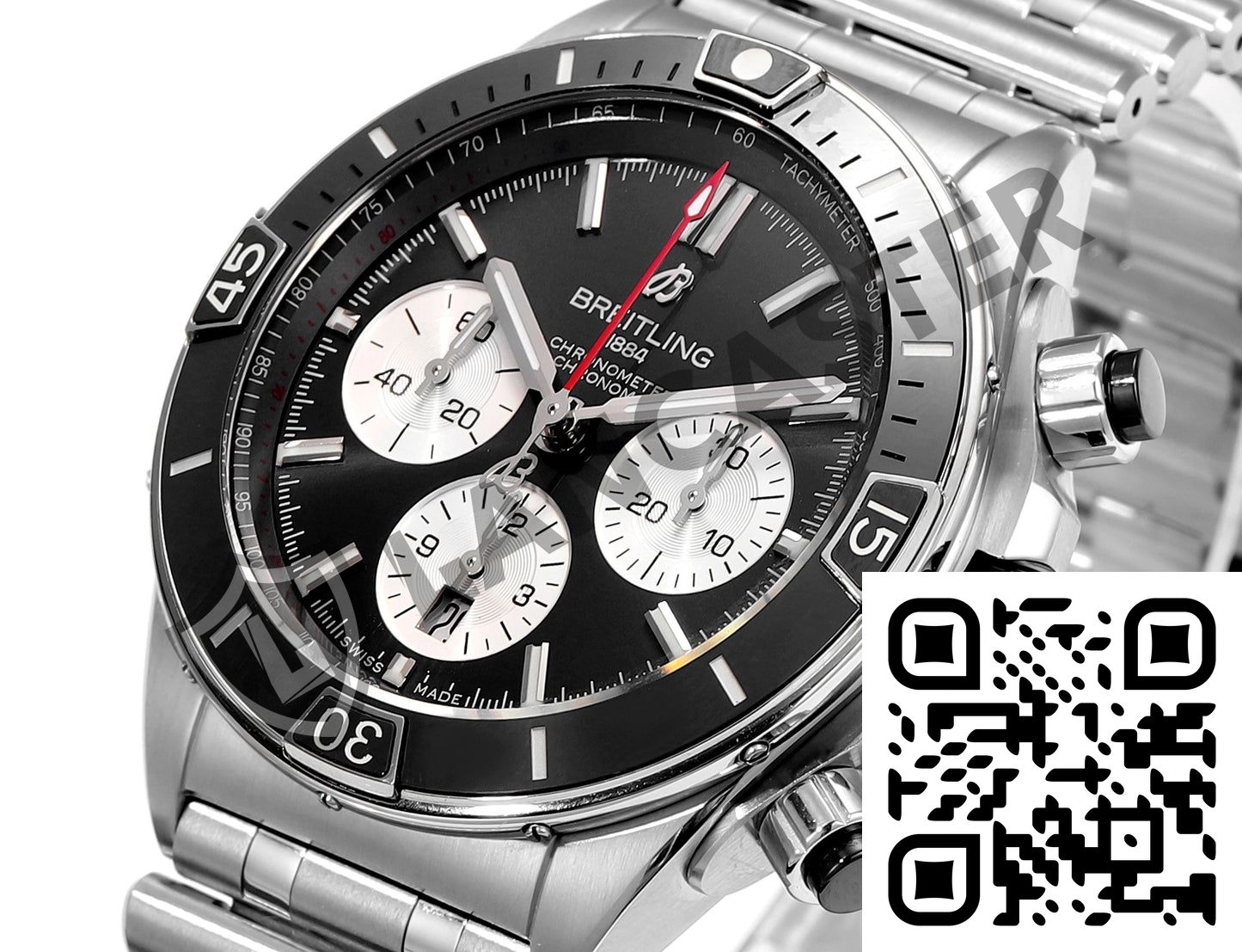 a close up of a watch