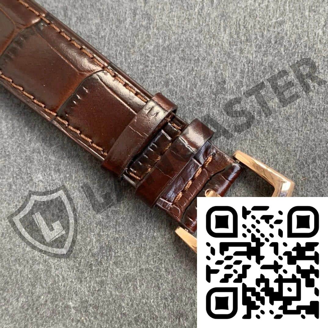 a close up of a watch strap