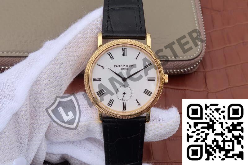 a watch with a leather strap