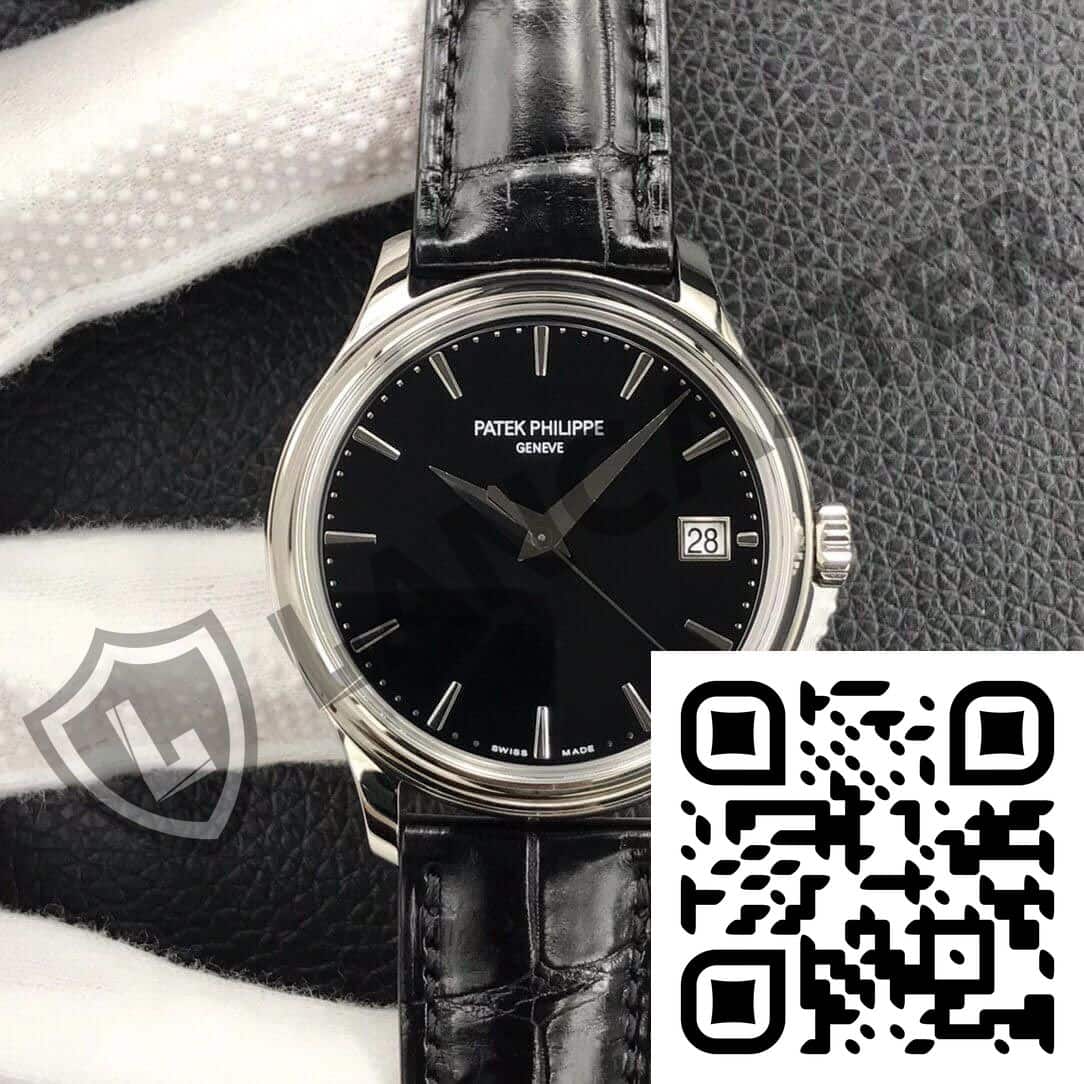 a watch with a qr code