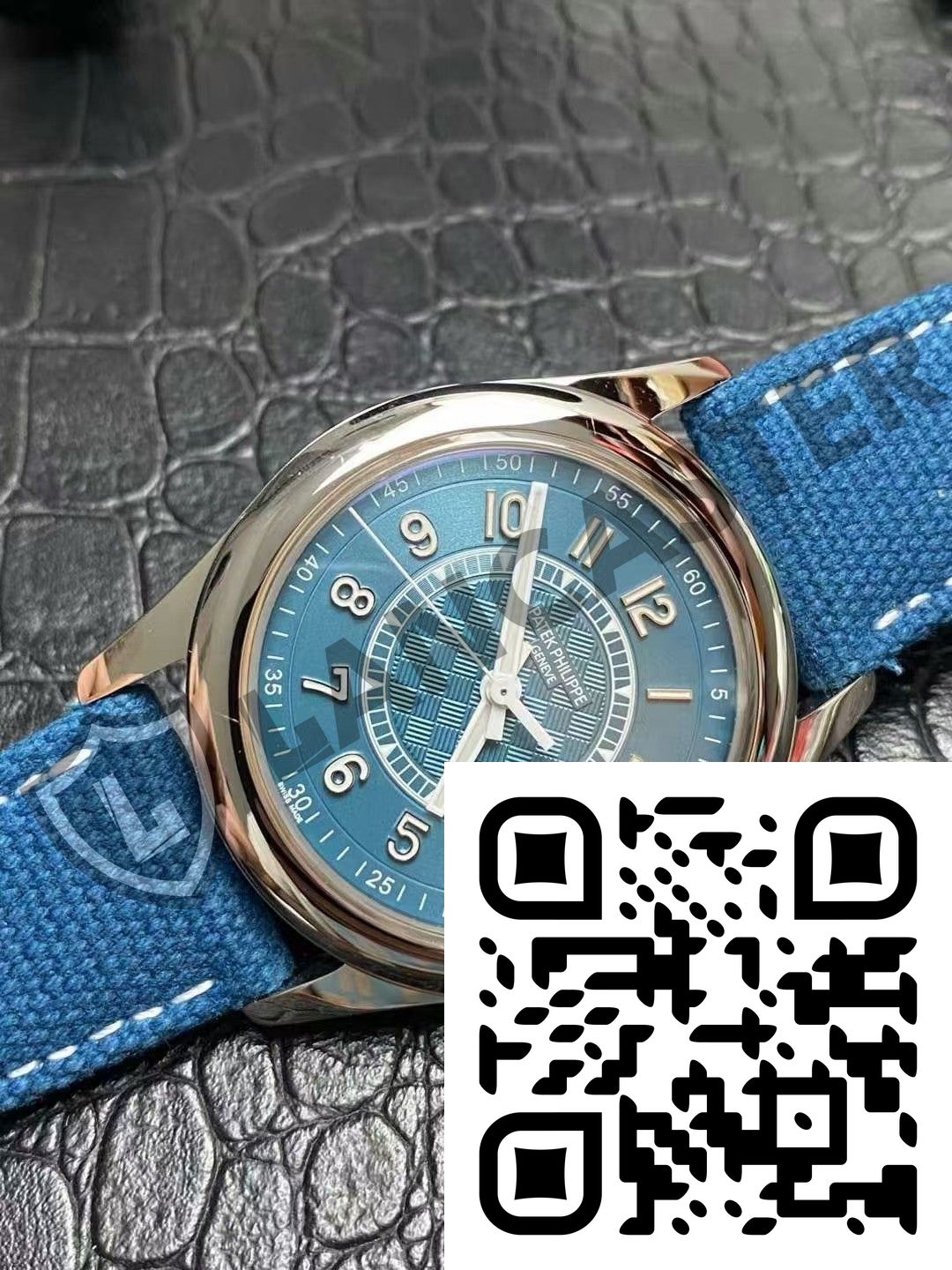 a close up of a watch