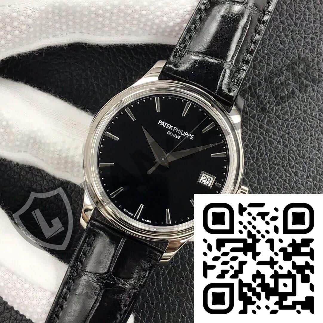 a watch with a qr code