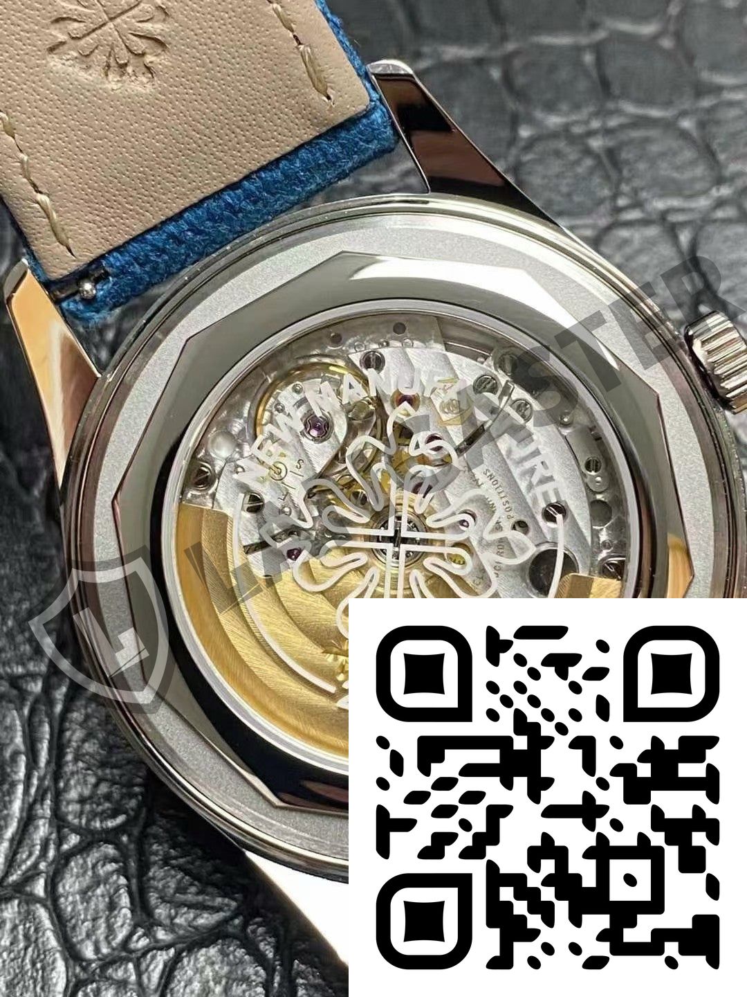 a close up of a watch