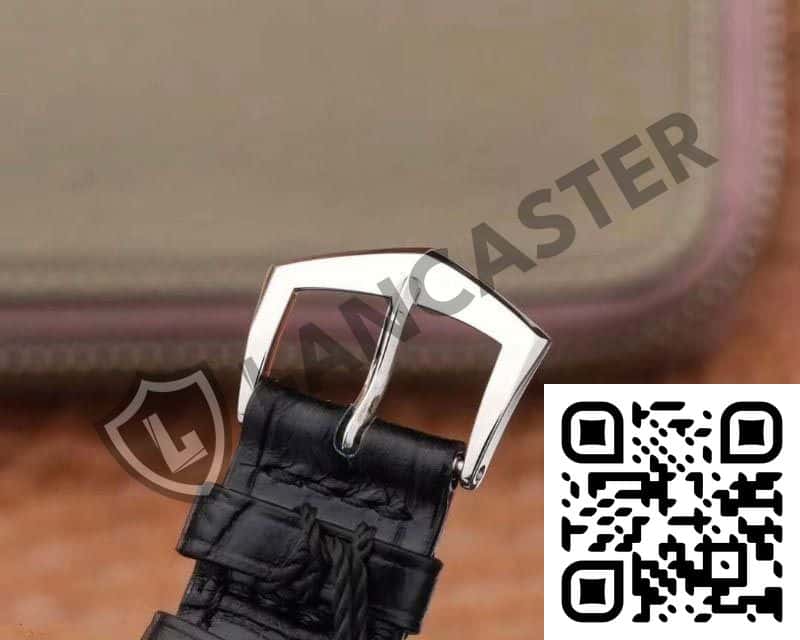 a qr code on a watch strap